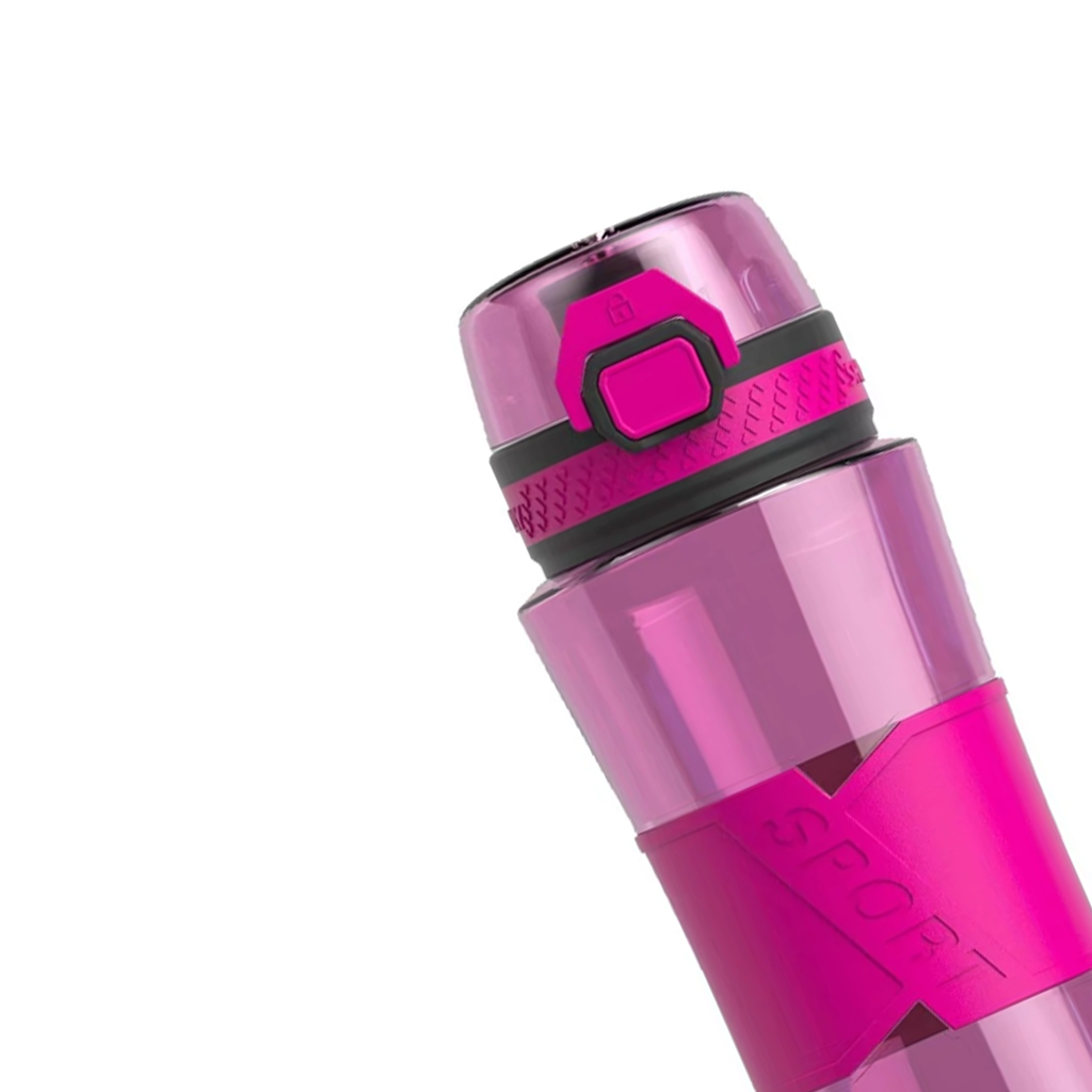 TRITAN Sports Water Bottle with Flip Cap (510mL)(Rose Red)