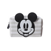 Mickey Mouse Collection Square Stripe Cosmetic Bag (Grey)
