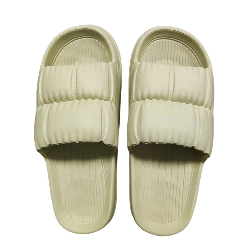 (Green,39-40) Fashion Petal Bathroom Slippers