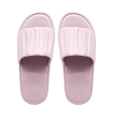 Ripple Series Women’s Bathroom Slippers(Purple Pink,37-38)