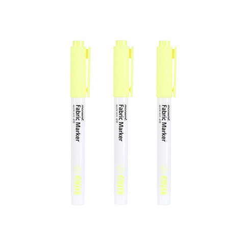 Pack Of 3 | Fabric marker (yellow)