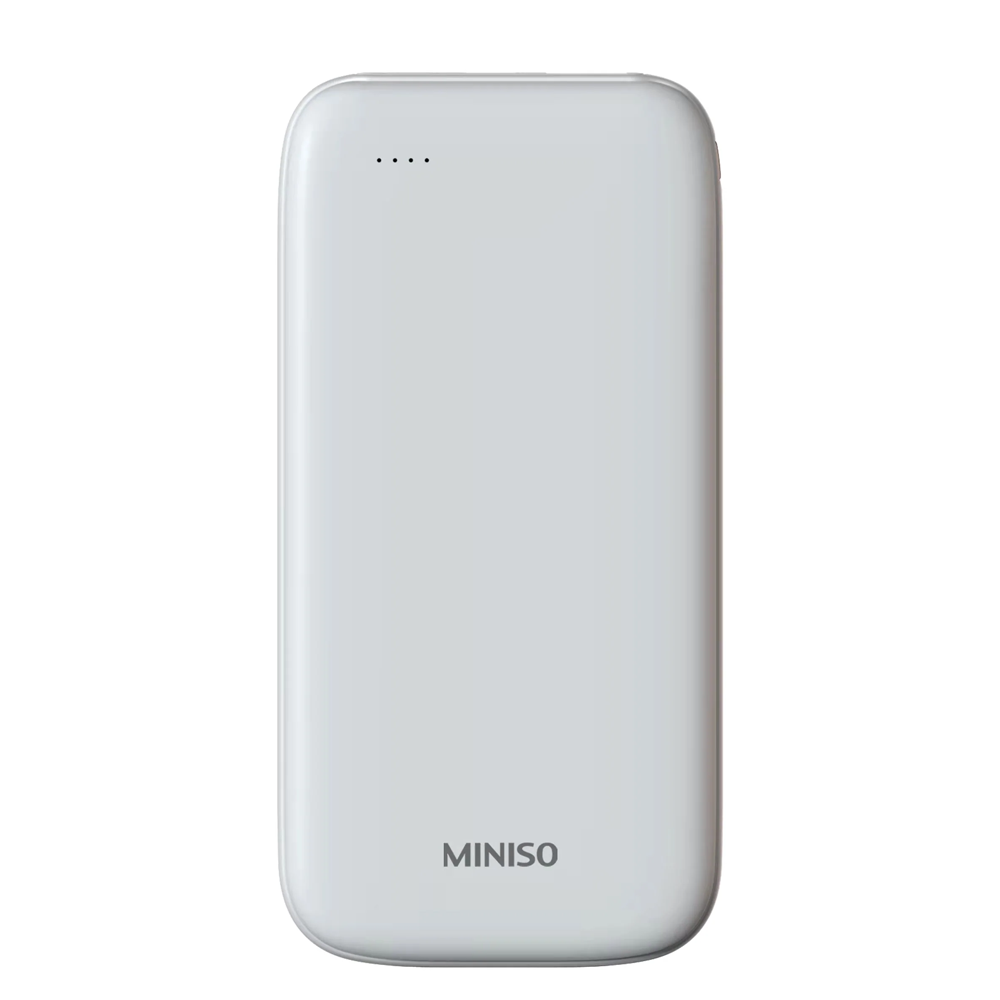 10000mAh Ultrathin Power Bank Model F63(White) Miniso Pakistan