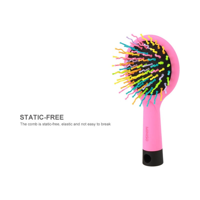 Rainbow Hair Brush with Mirror