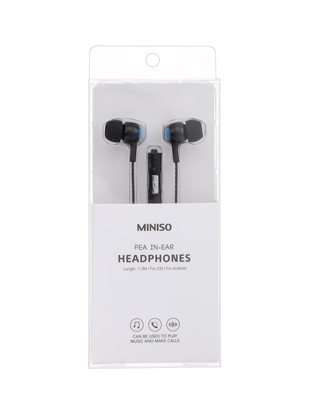 Pea In-ear Headphones Model: SE383 (Black +Blue)