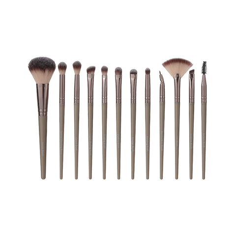Premium Classic Makeup Brush Set (12 pcs)(Golden)