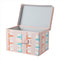 Fabric Storage Box with Cover S(Pink)