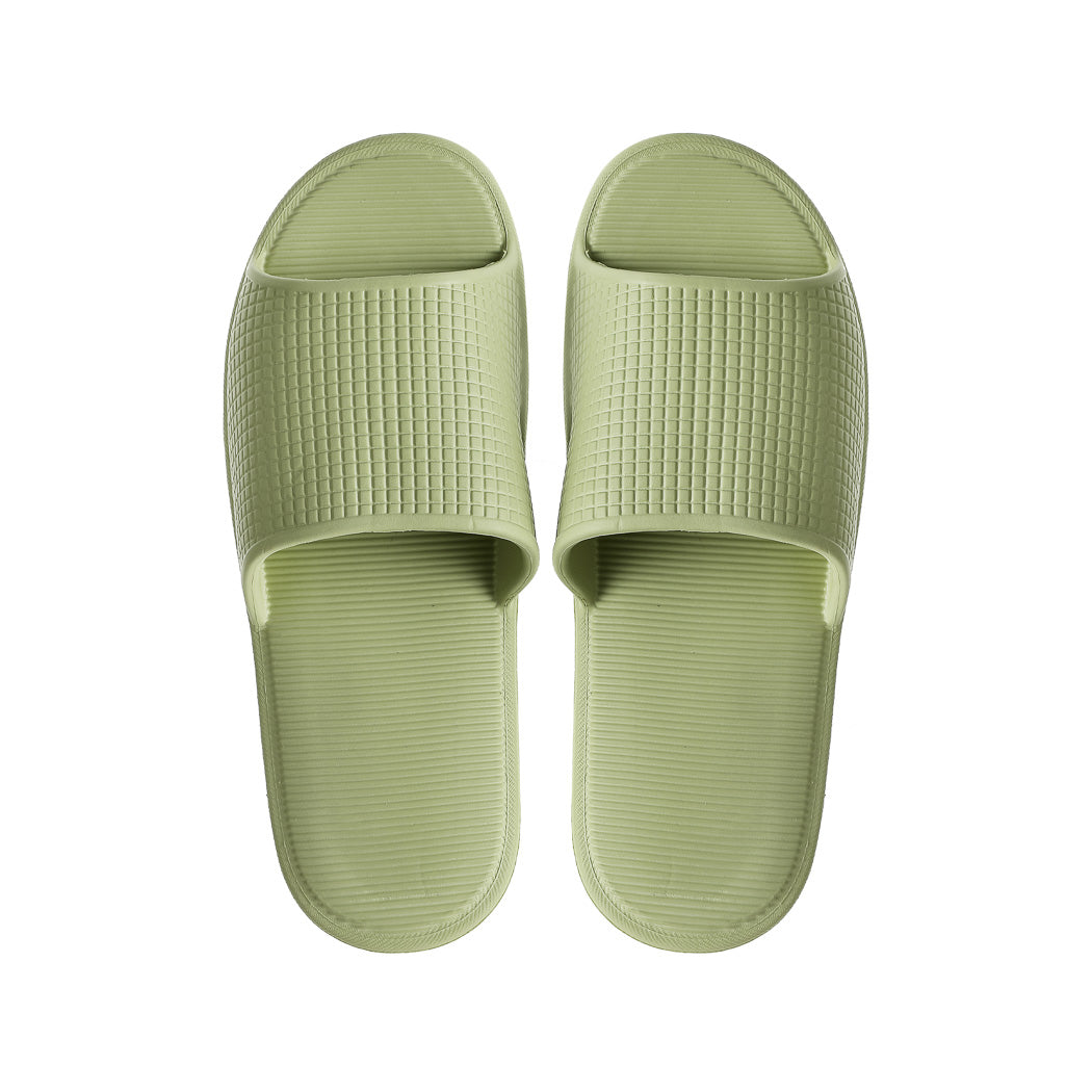 (Green,37-38) Mosaic Pattern Women's Thickened Bathroom Slippers