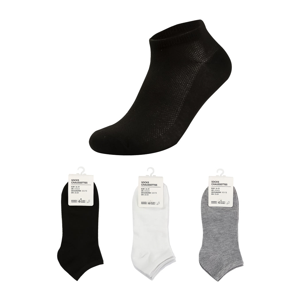 Women's Classic Low-Cut Socks (6 Pairs)