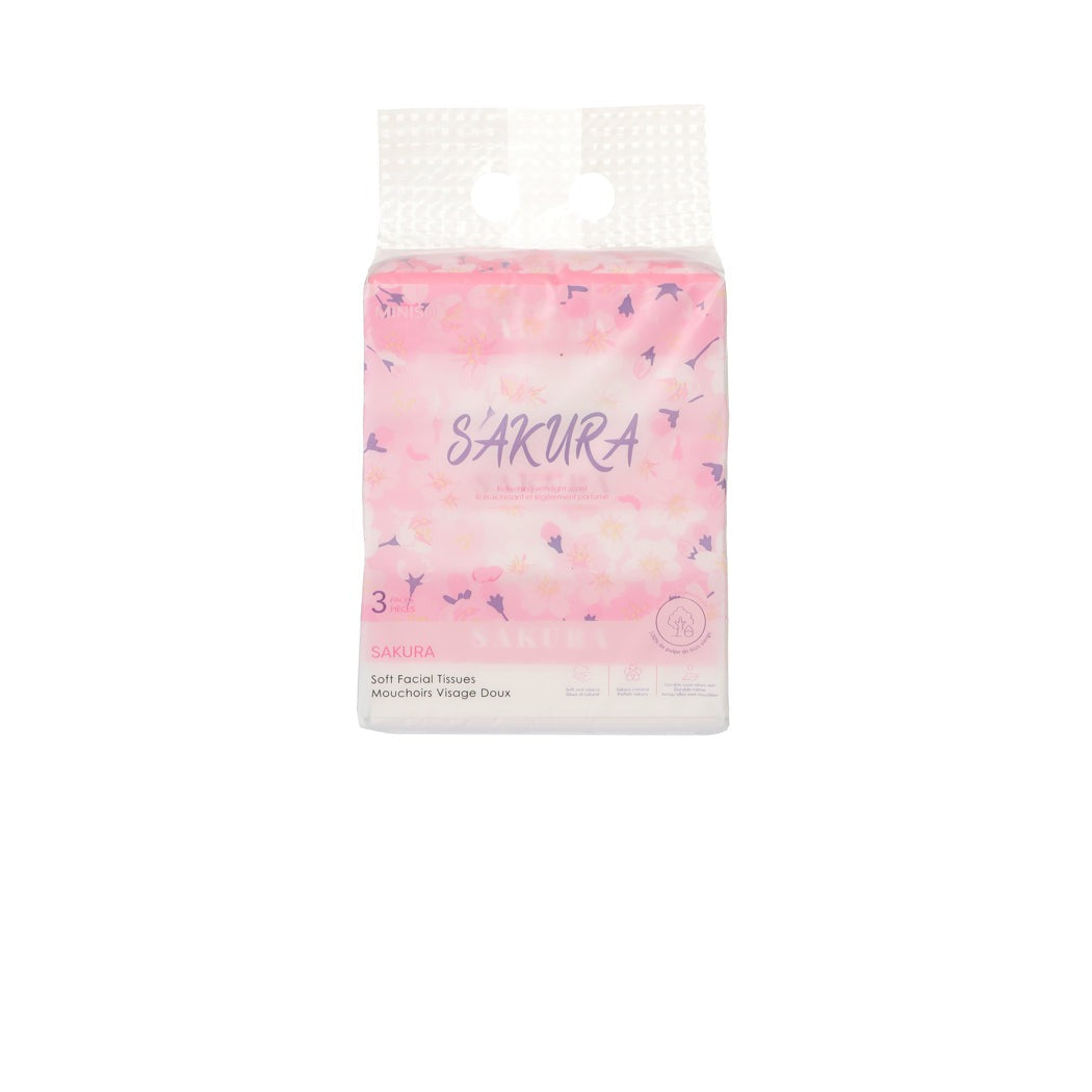 Sakura Blossom Series Soft Facial Tissues (3 Packs) Miniso Pakistan