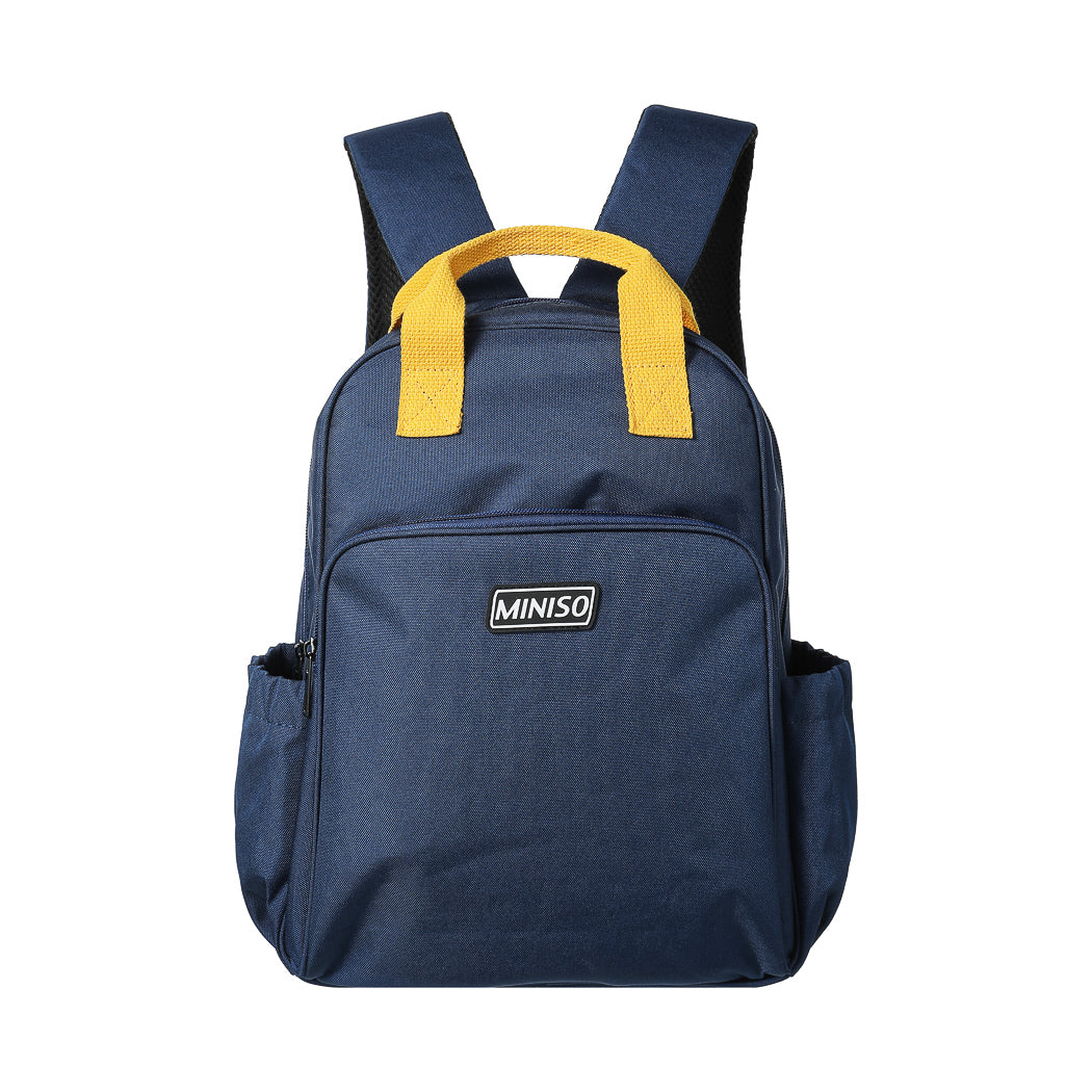 Childhood Color Blocking Backpack Tote Bag(Blue)