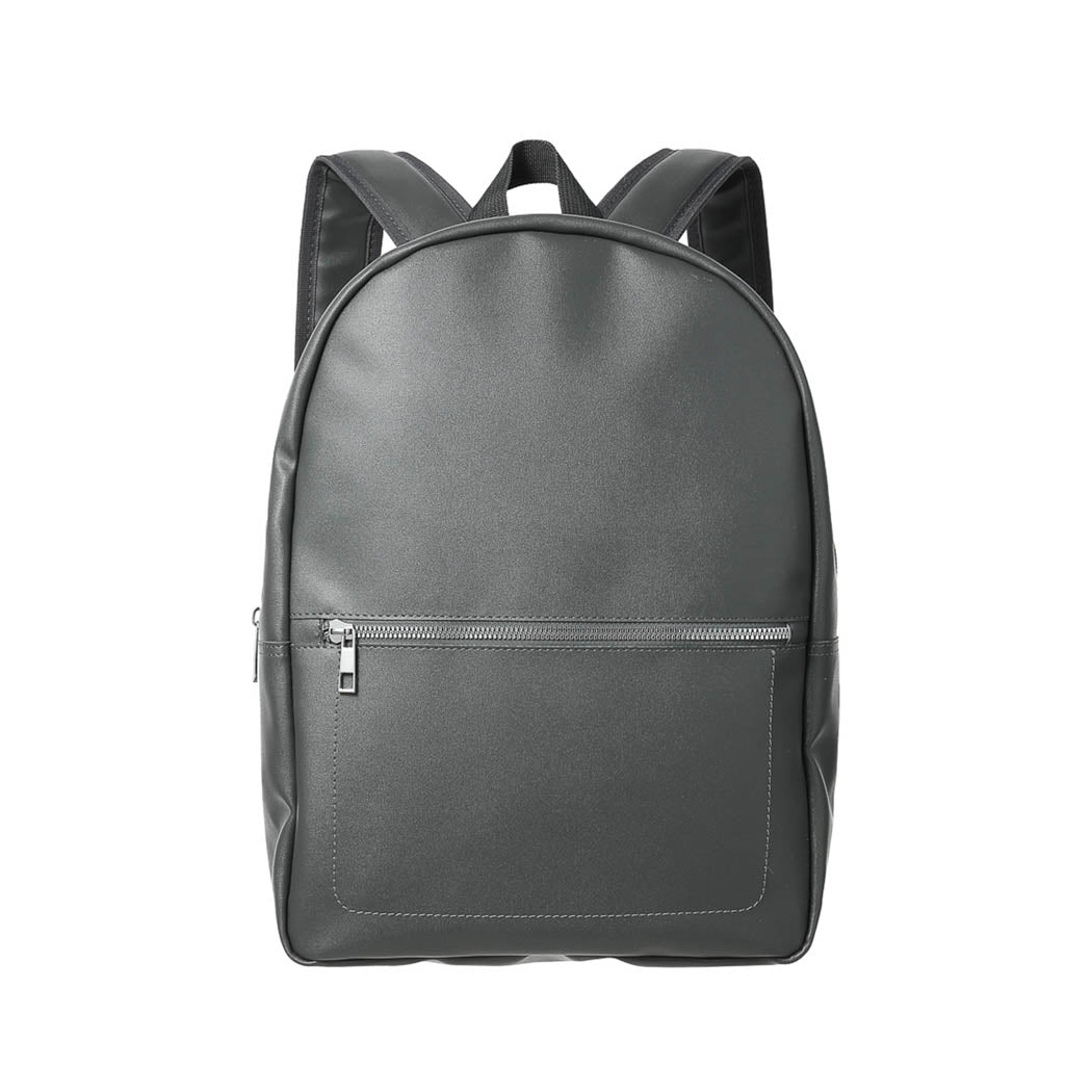 Men s Backpack with Silvery Zipper Dark Gray Miniso Pakistan