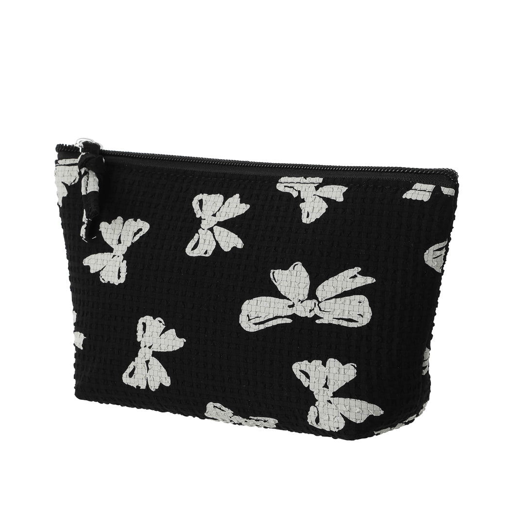 Charming Trapezoid Cosmetic Bag (Black)
