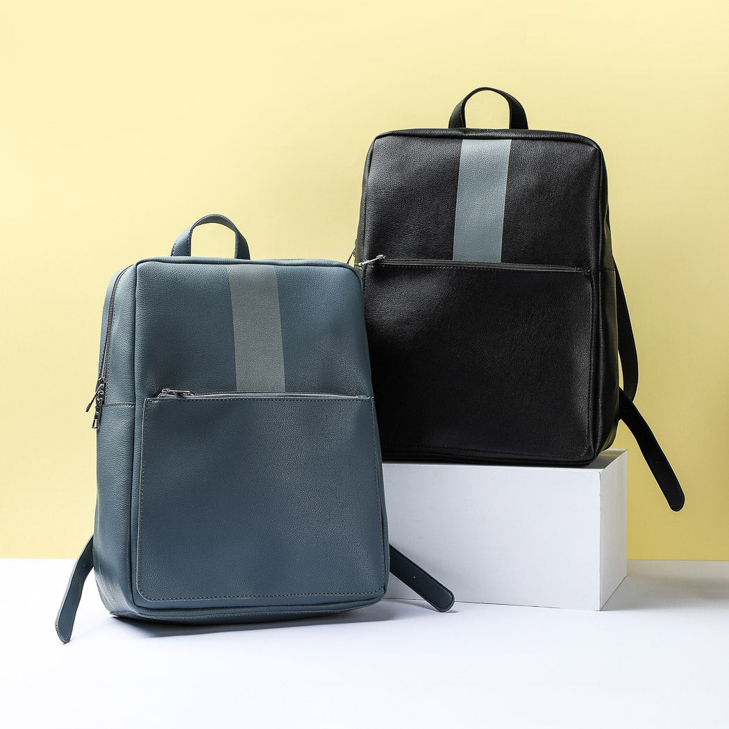 Color Blocking Backpack(Black)