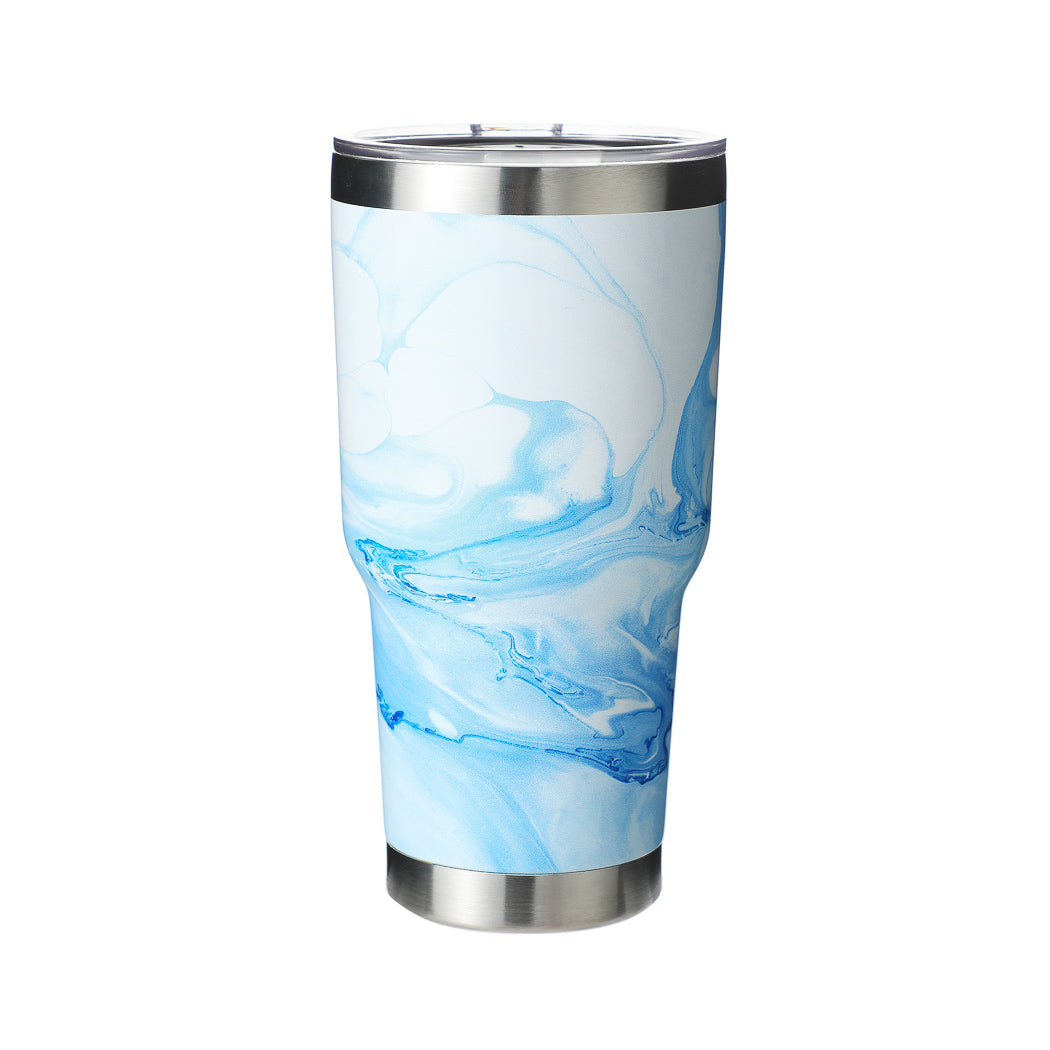 Blending Design Steel Tumbler for Car (900mL) (Blue)