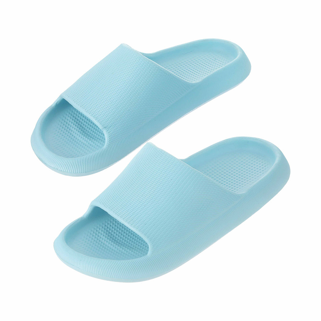 (Light Blue,37-38) Lightweight Bathroom Slippers