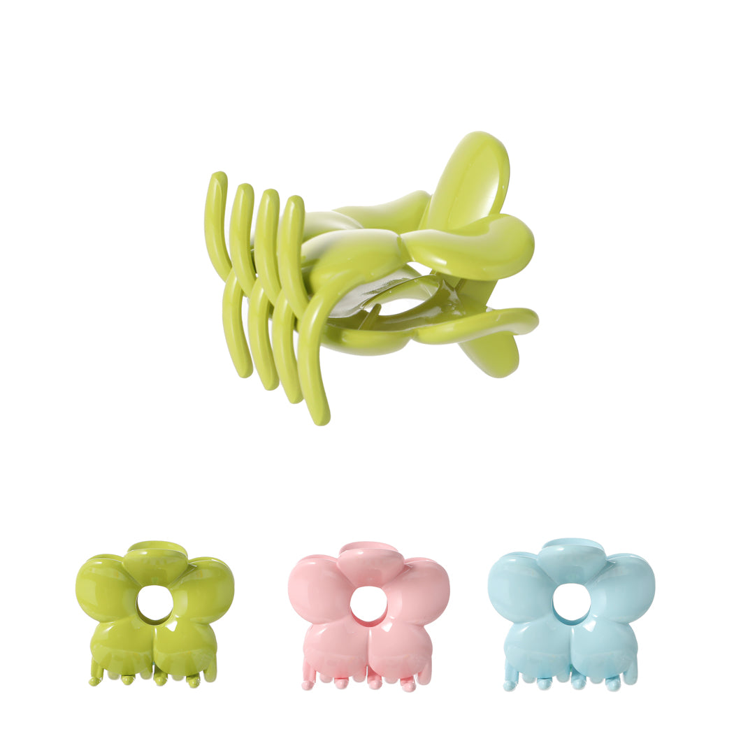 Flower World Korean Style Glossy Hair Claw Clip