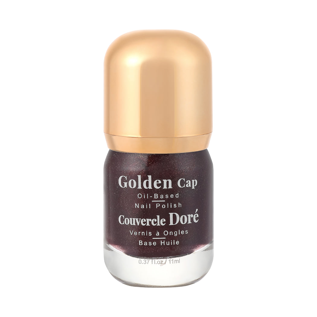 Pack Of 2 | Golden Cap Oil-based Nail Polish(06 Glitter Brown)