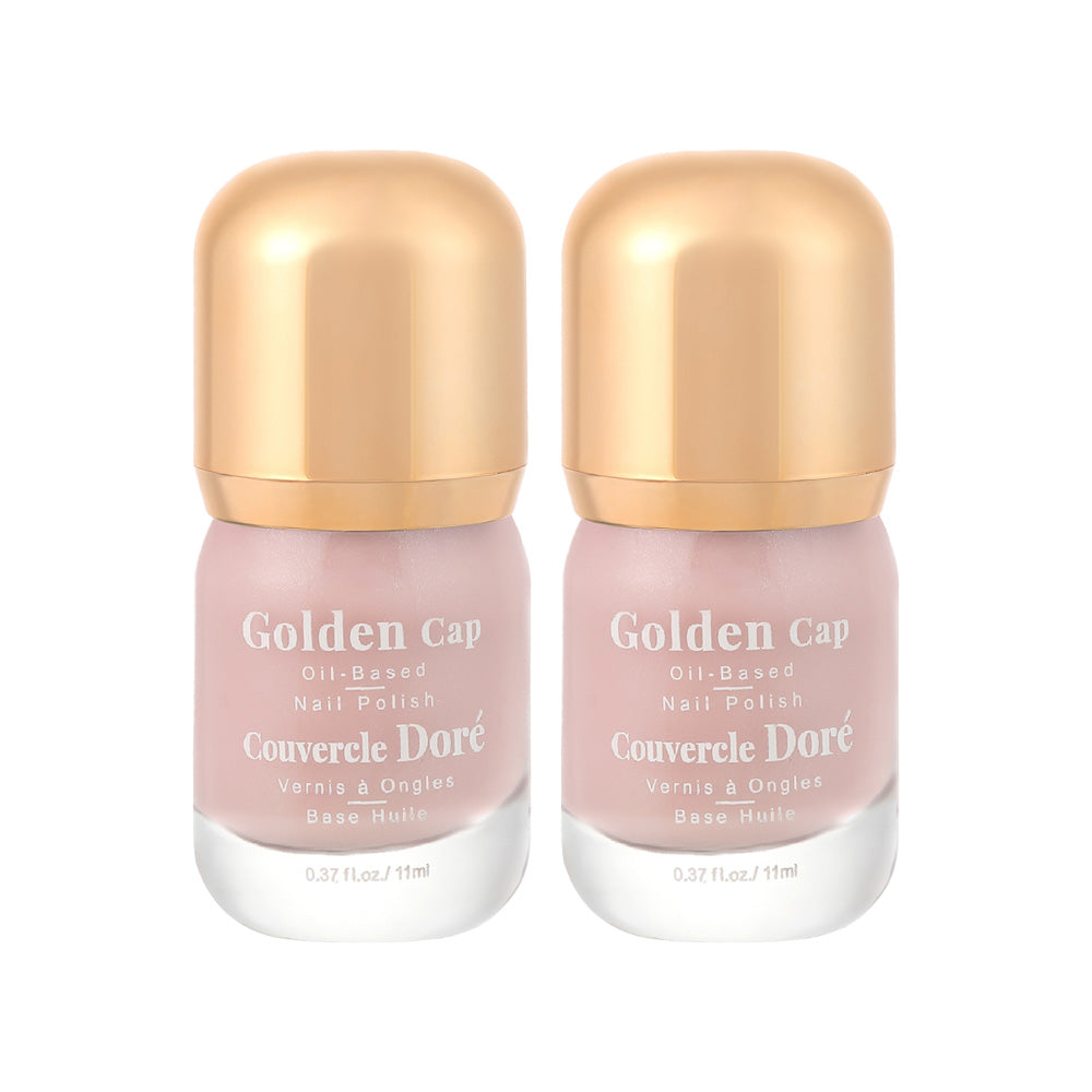 Pack Of 2 | Golden Cap Oil-based Nail Polish(07 Light Pink)