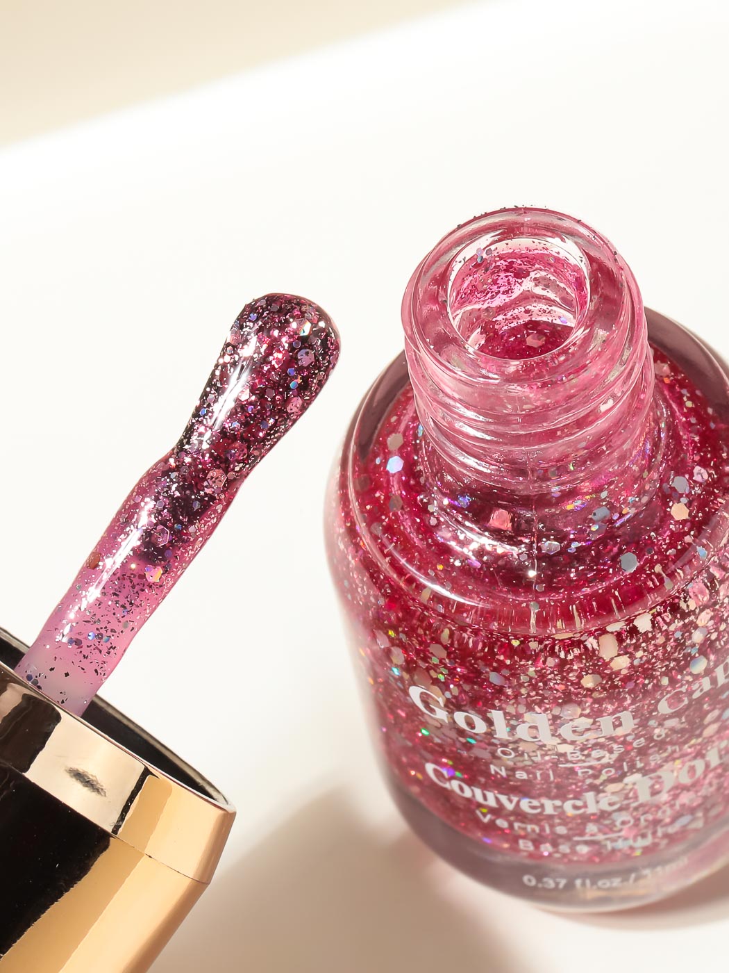 Pack Of 2 | Golden Cap Oil-based Nail Polish(19 Shiny Fuchsia)