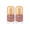 Pack Of 2 | Golden Cap Oil-based Nail Polish(21 Gorgeous Pink)