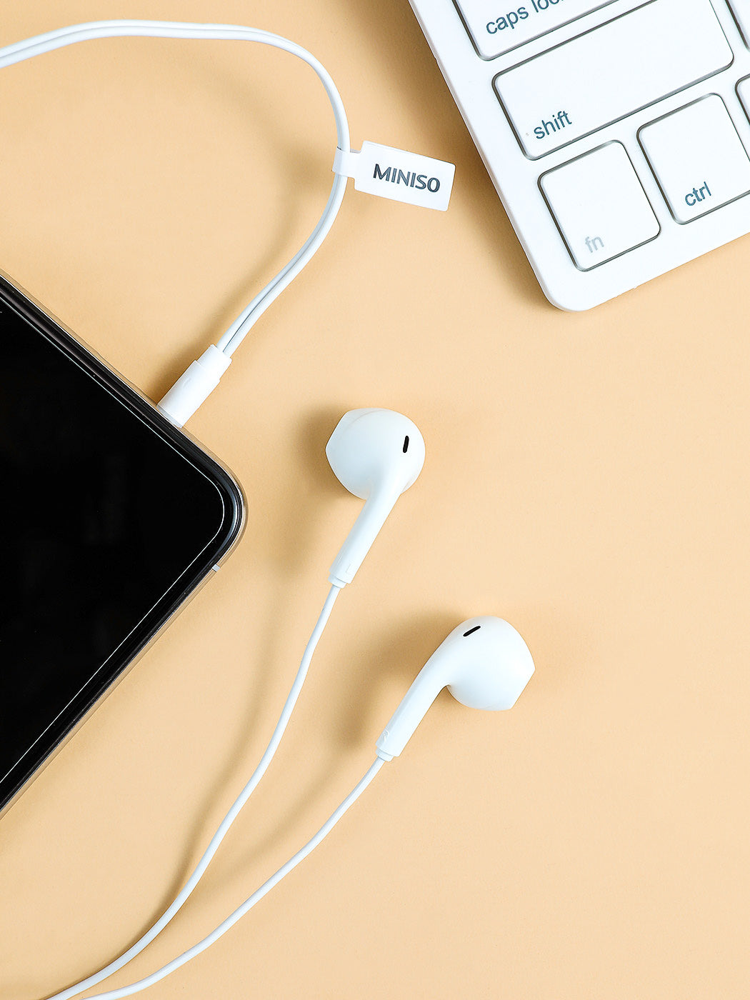 Classic Half-in Ear Earphones for Music Model: HF230 (White)