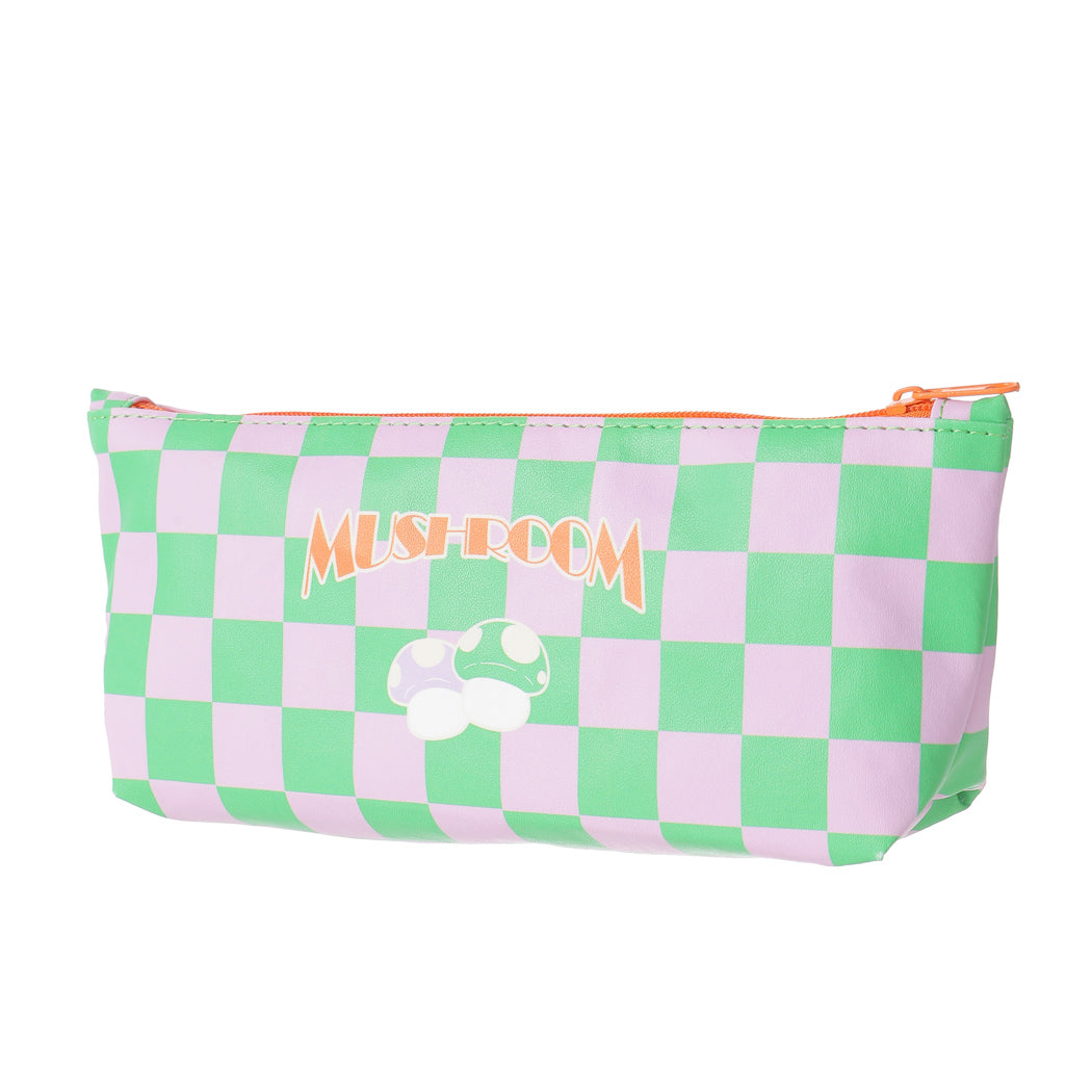 Cool Vibe Mushroom Pattern Pencil Case(Purple)