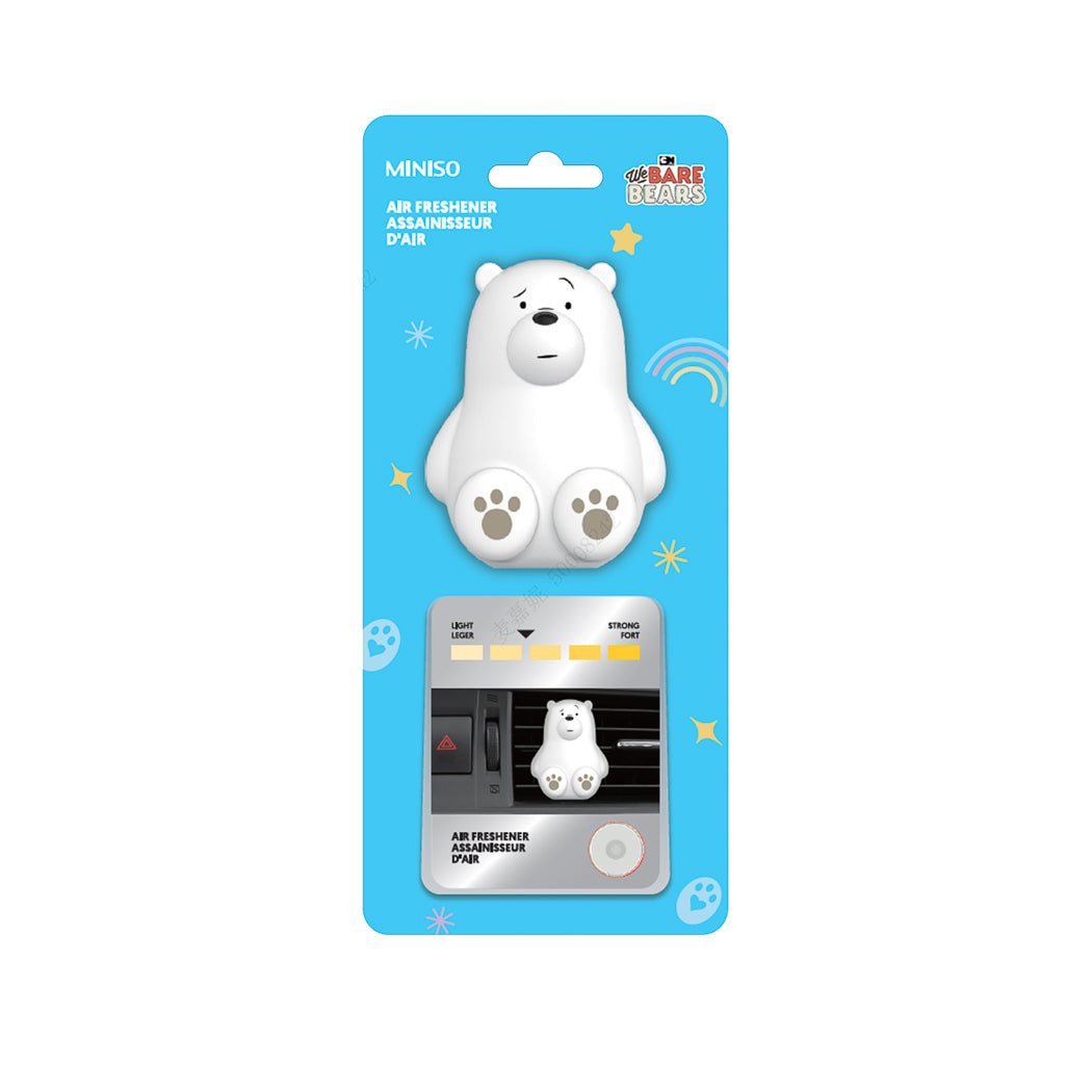 We Bare Bears Collection Car Air Freshener (Mint)(Ice Bear) Miniso