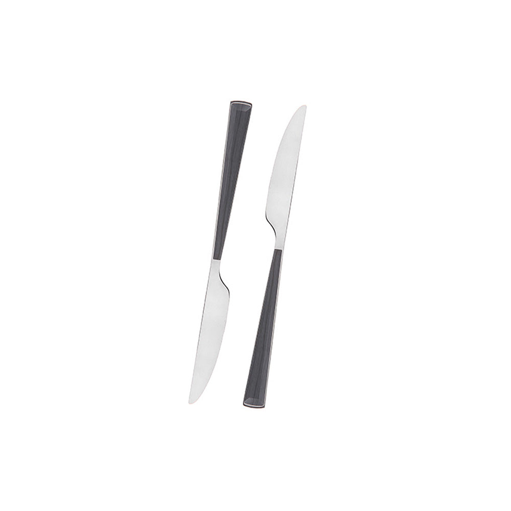 Pack Of 2 | Stainless Steel Dinner Knife - Black