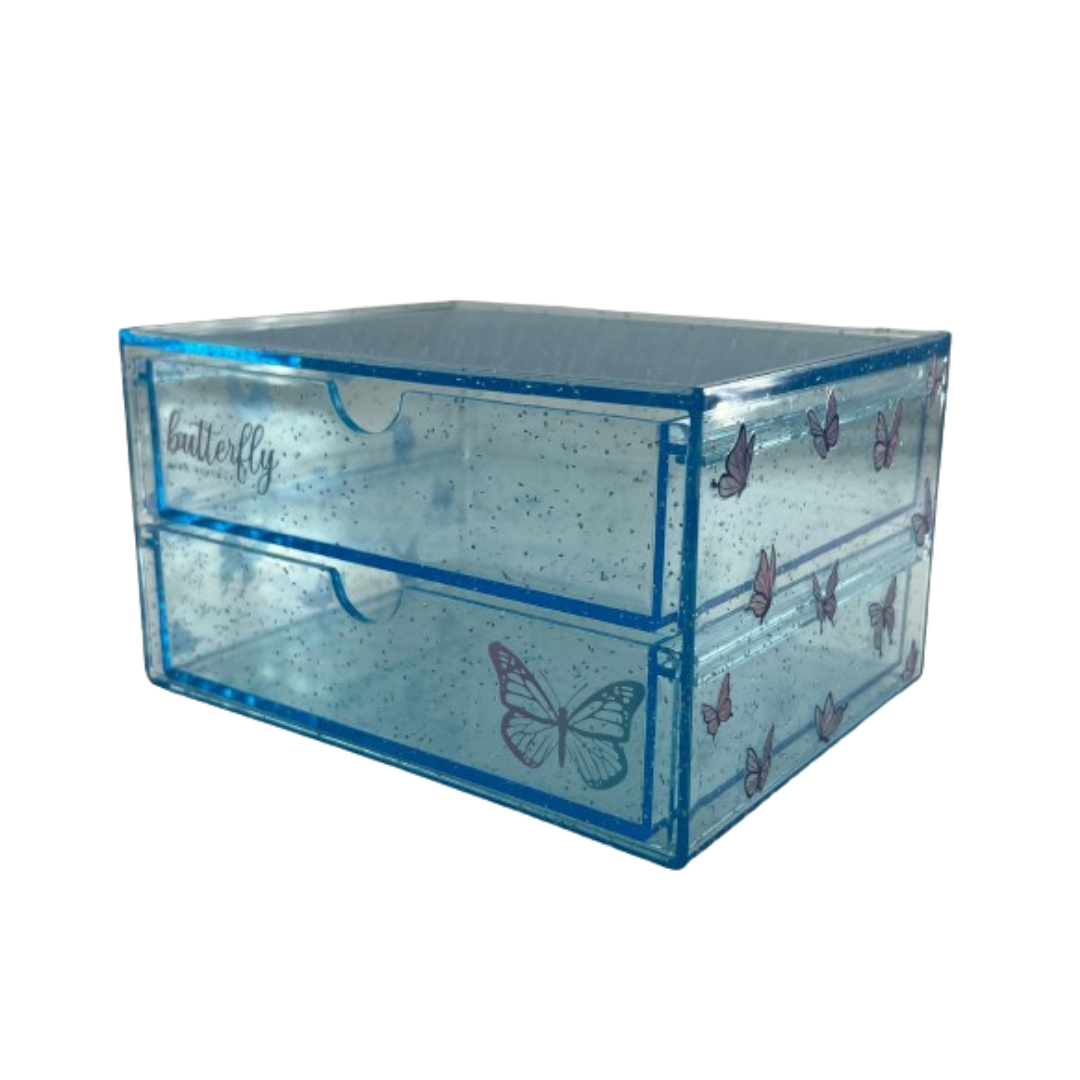 Live Vividly Collection 2Drawer Makeup Organizer Miniso Pakistan