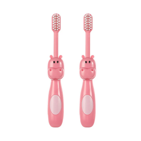 Little Hippo Soft Bristles Toothbrushes For Kids (2 pcs)