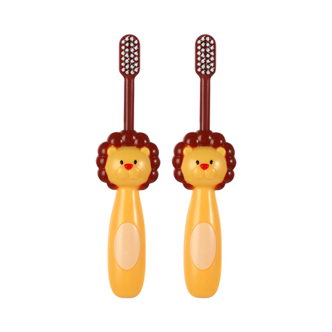Little Lion Soft Bristles Toothbrushes For Kids (2 pcs)