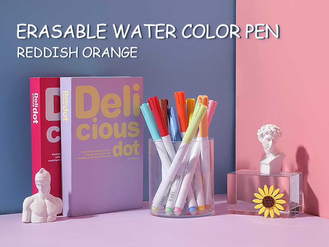 Pack Of 3 | Erasable Felt Tip Pen (Reddish Orange)
