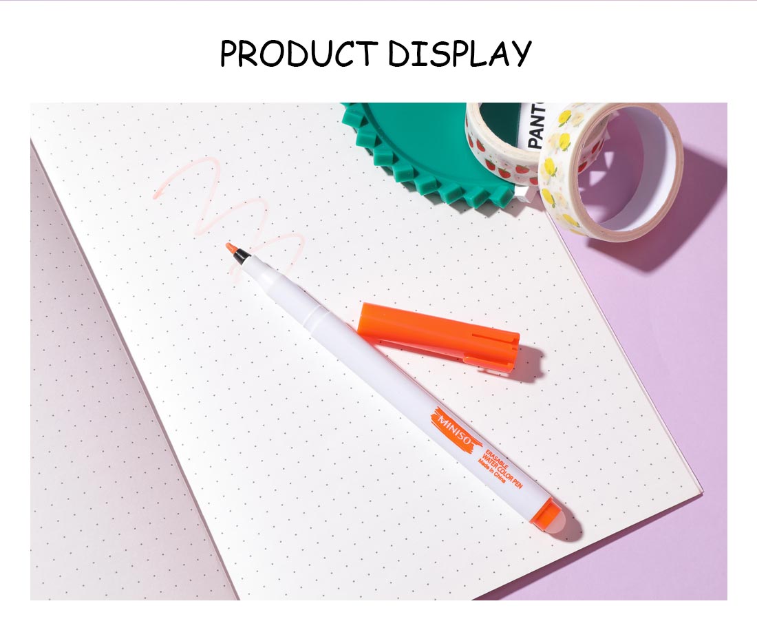 Pack Of 3 | Erasable Felt Tip Pen (Reddish Orange)