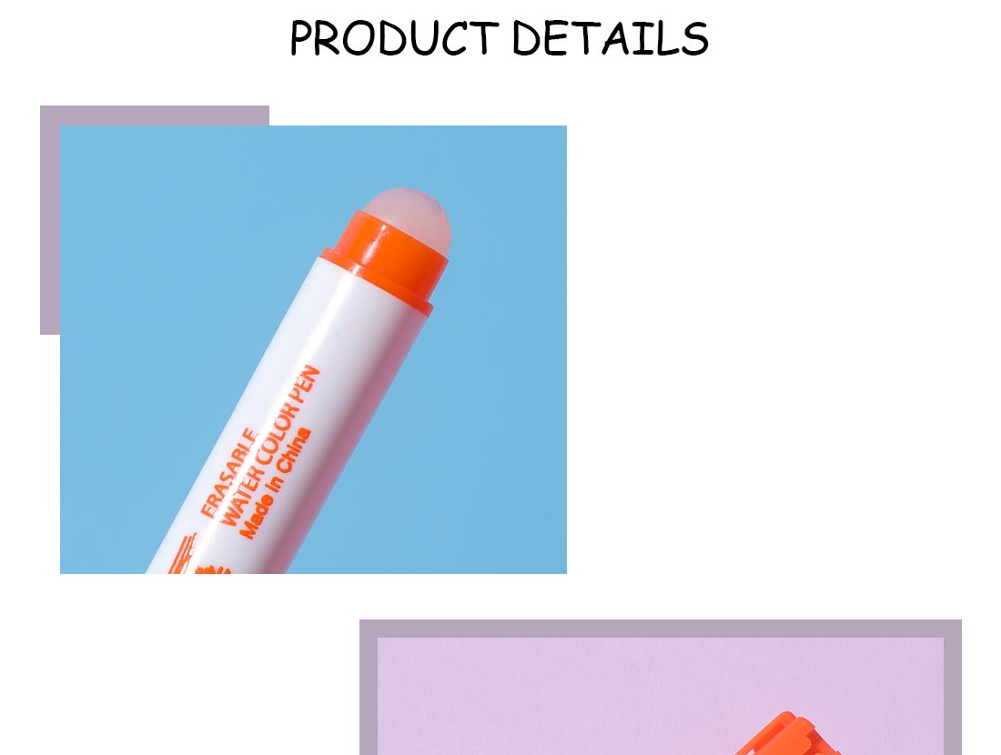 Pack Of 3 | Erasable Felt Tip Pen (Reddish Orange)