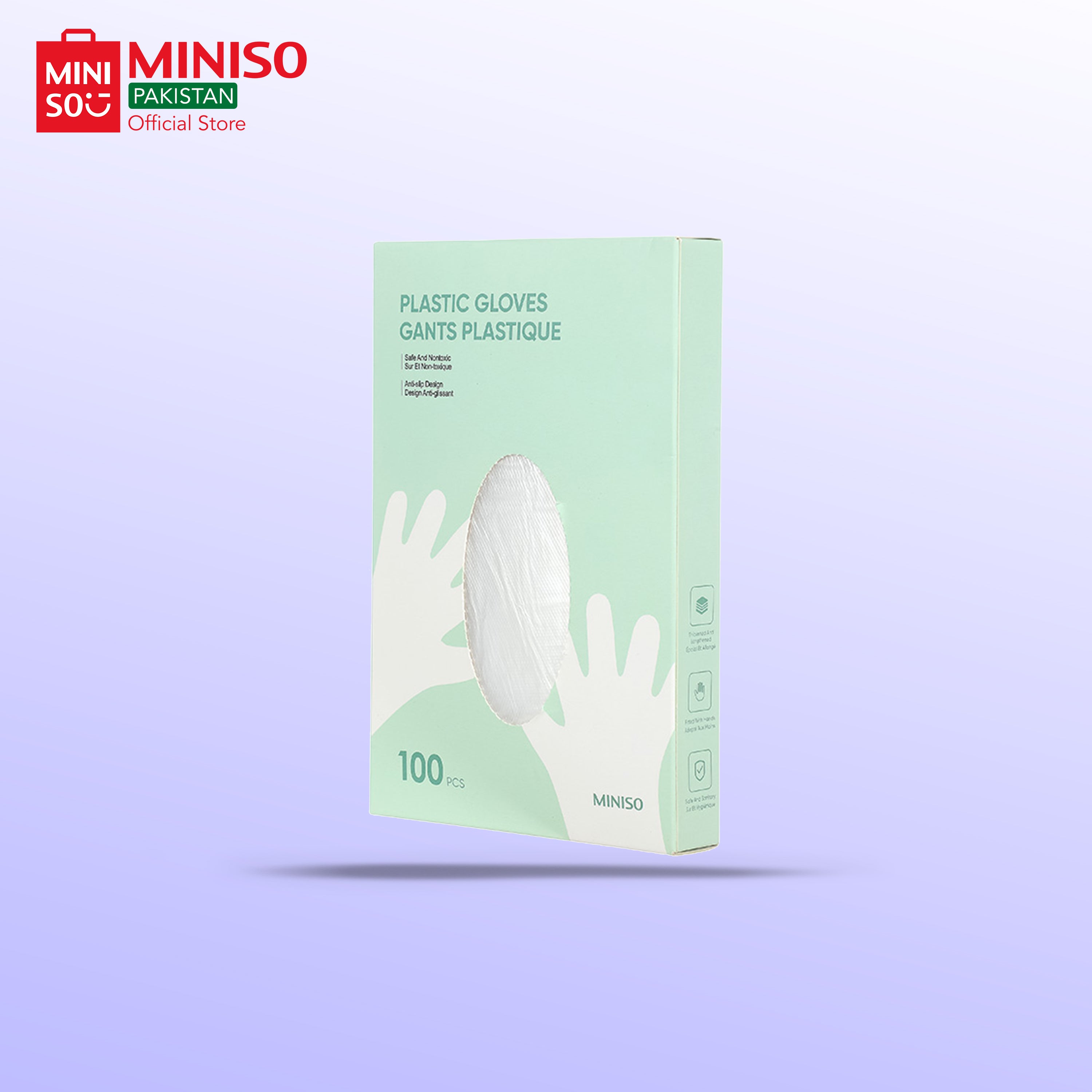 Disposable Plastic Gloves (PE Disposable) 100Pcs