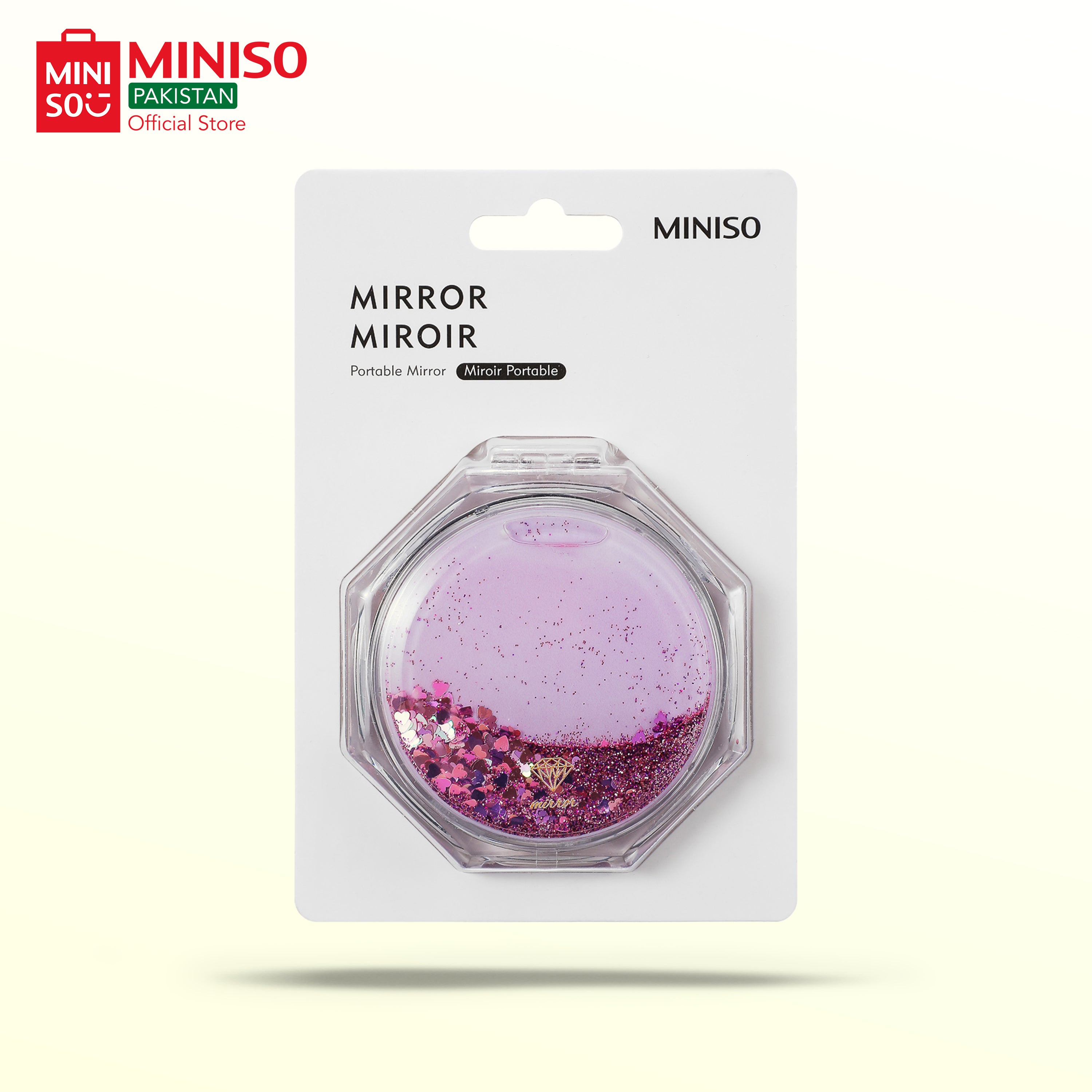 Illusion Collection Glittering Portable Mirror