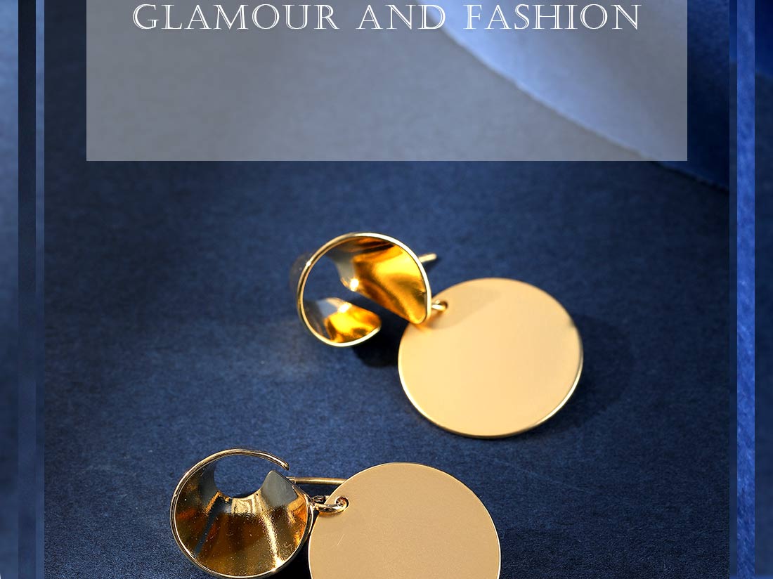 Stylish Earrings (Golden)