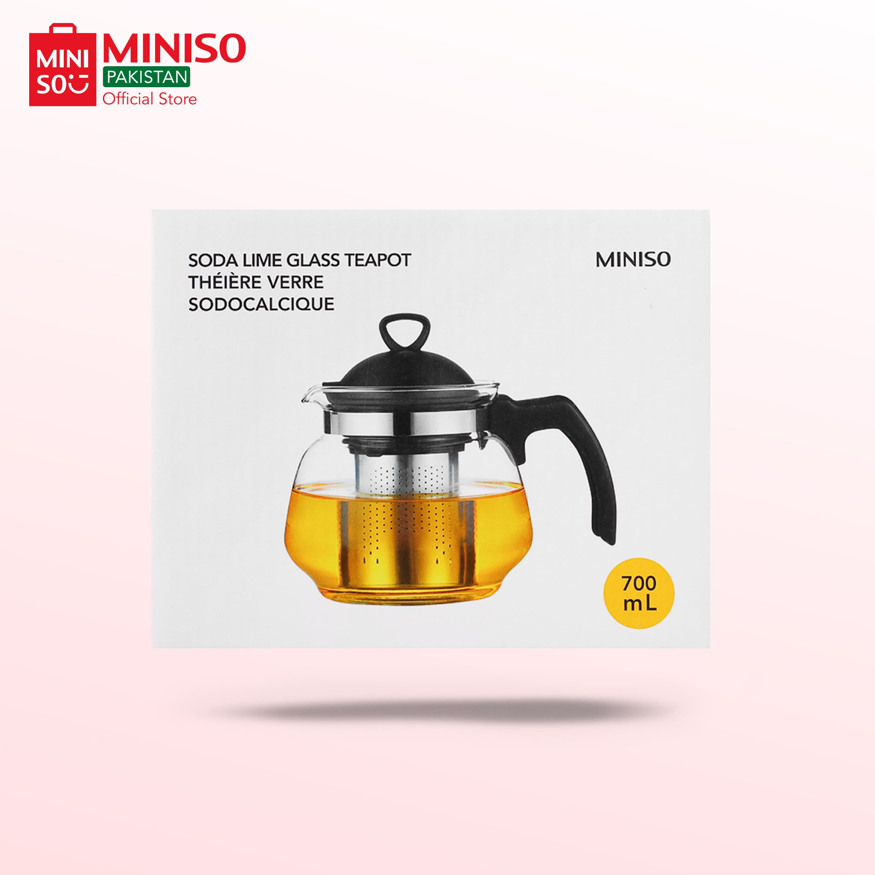 Soda Lime Glass Teapot 700mL