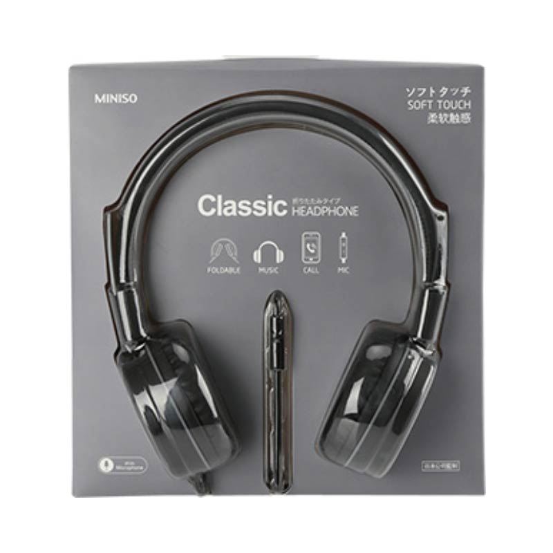 Foldable Head Phone (Grey+Black)
