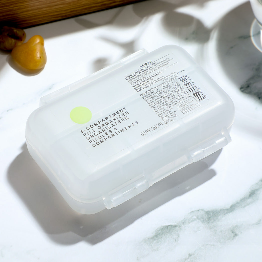6-Compartment Pill Organizer