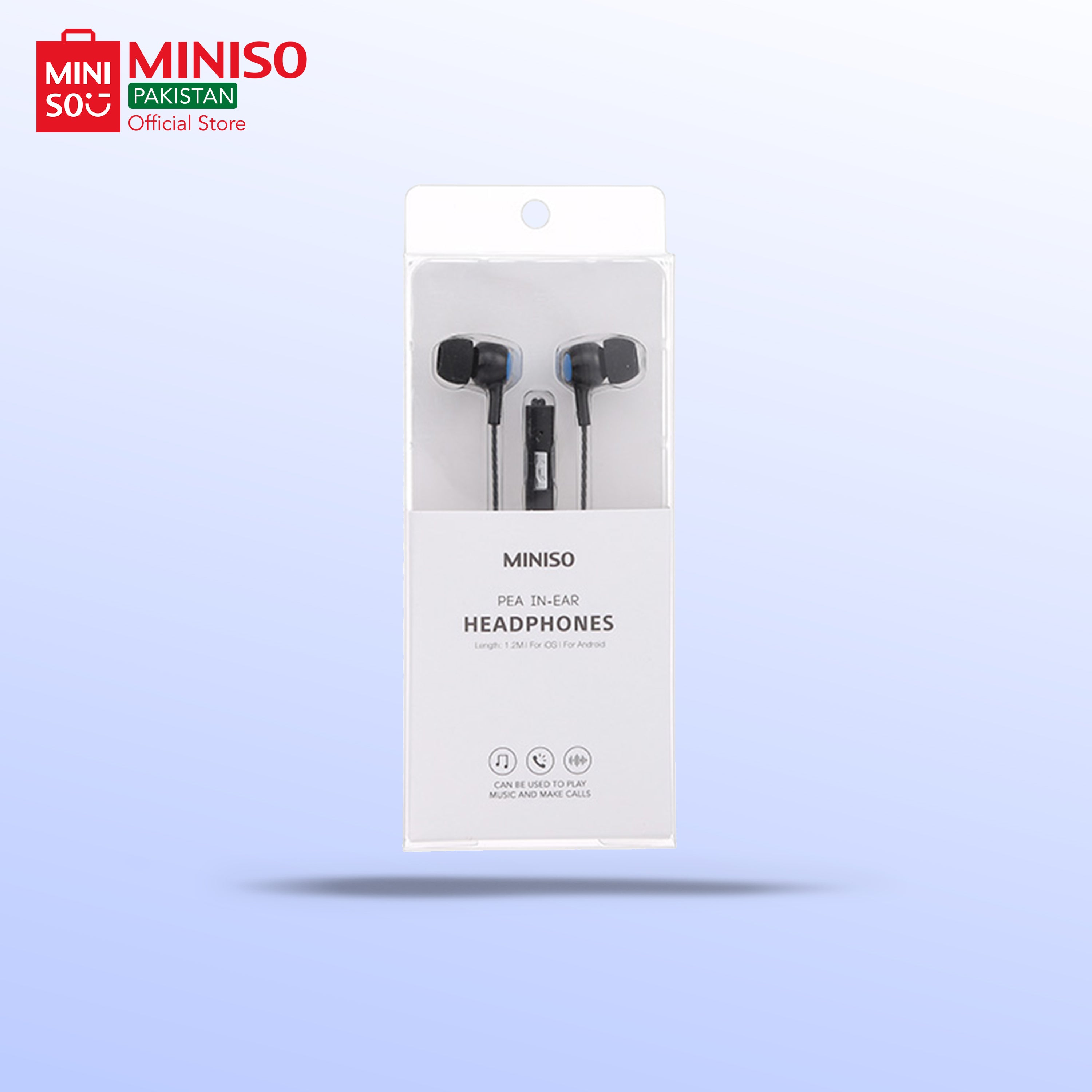 Pea In-ear Headphones Model: SE383 (Black +Blue)