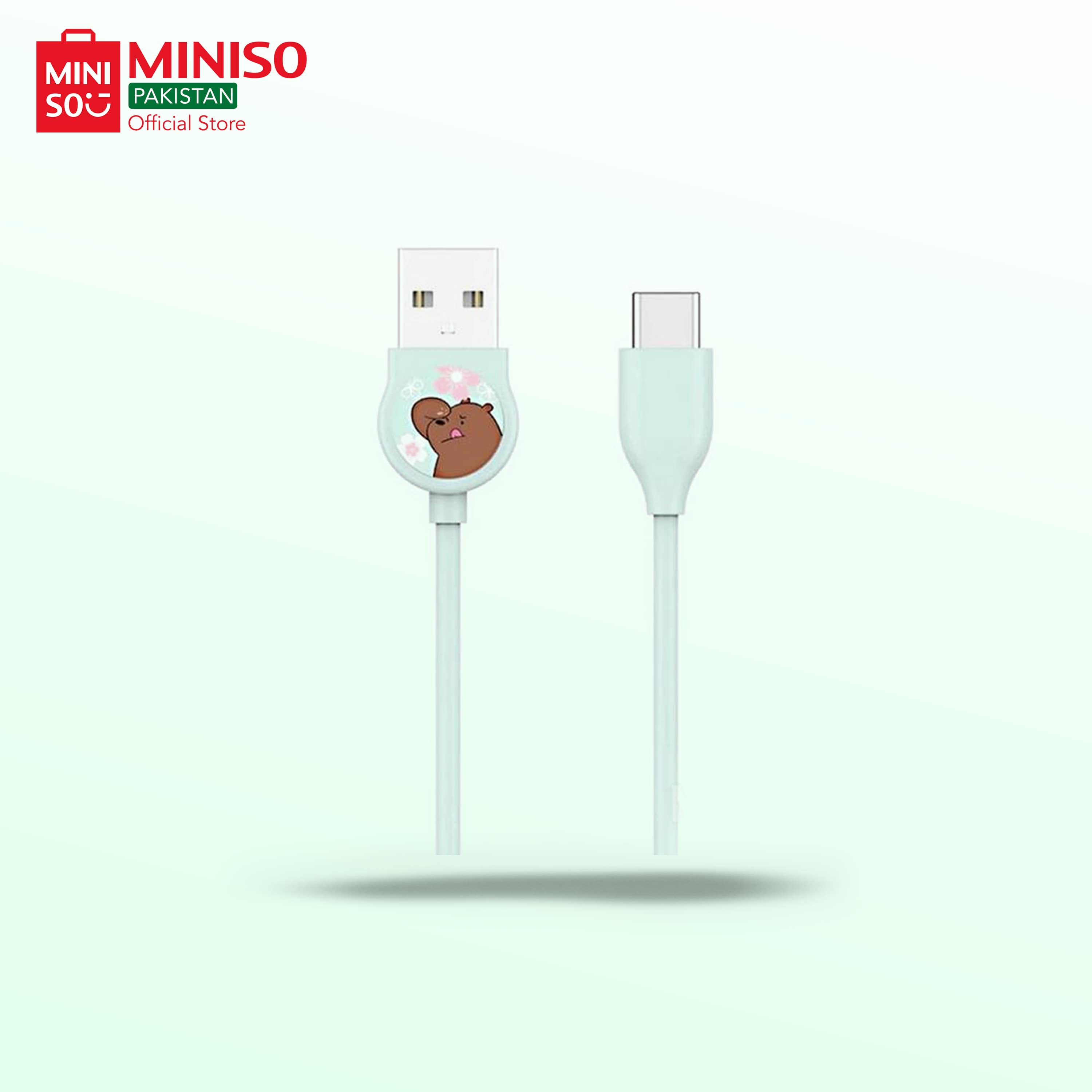 We Bare Bears Type C Data Cable - Grizzly