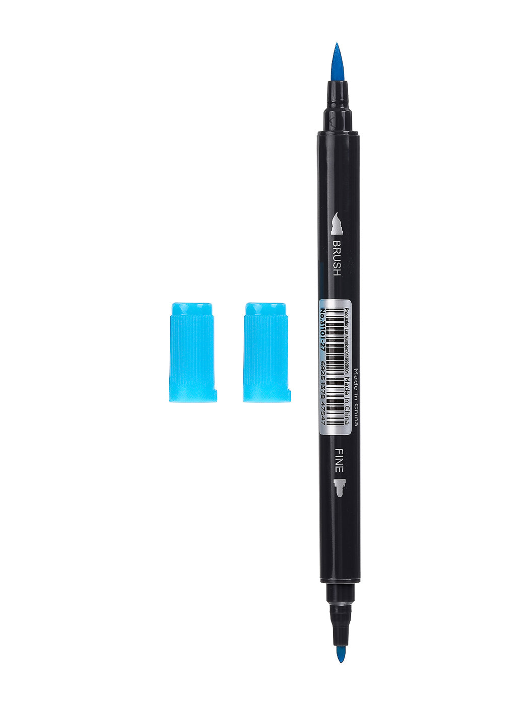 Pack Of 3 | Water Soluble Double Headed Colored Pen (Blue)