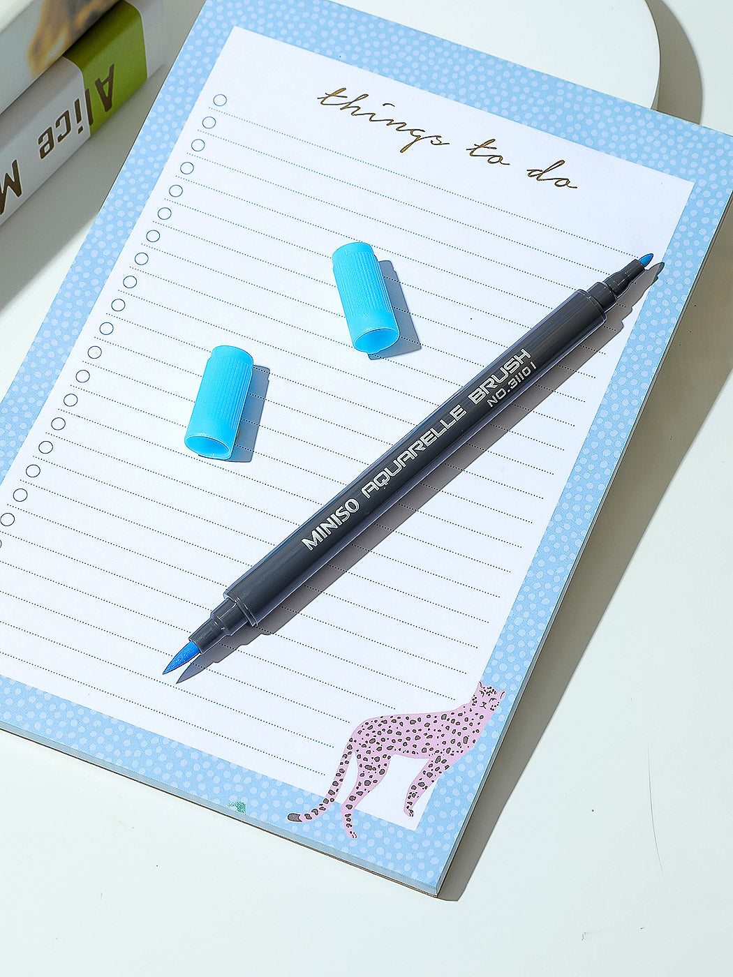 Pack Of 3 | Water Soluble Double Headed Colored Pen (Blue)