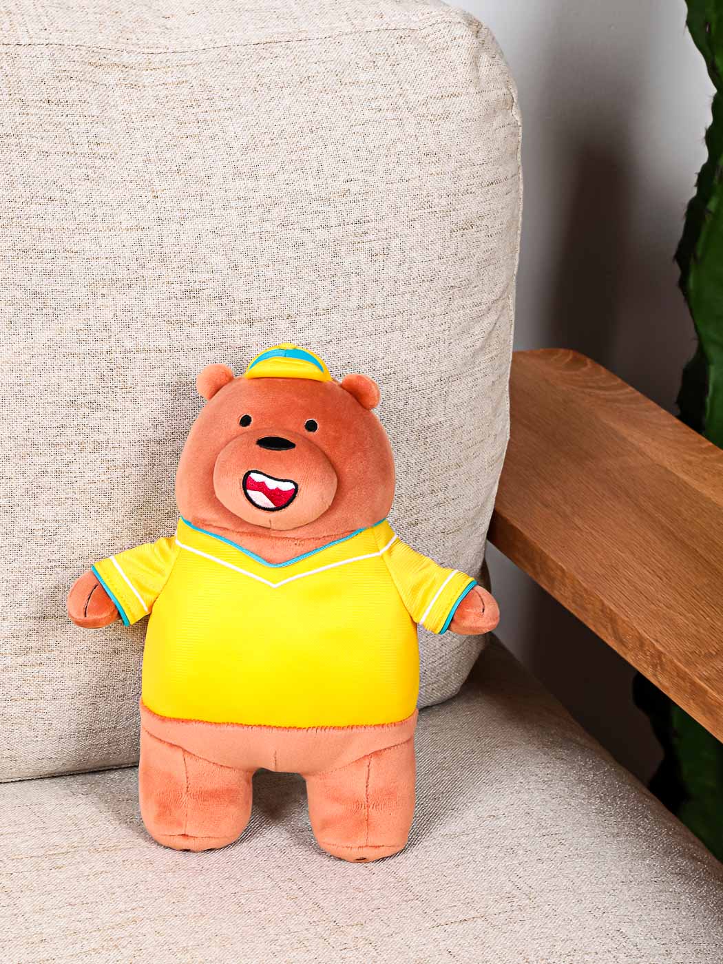 We Bare Bears Collection 4.0 Plush Toy with Outfit (Grizzly)