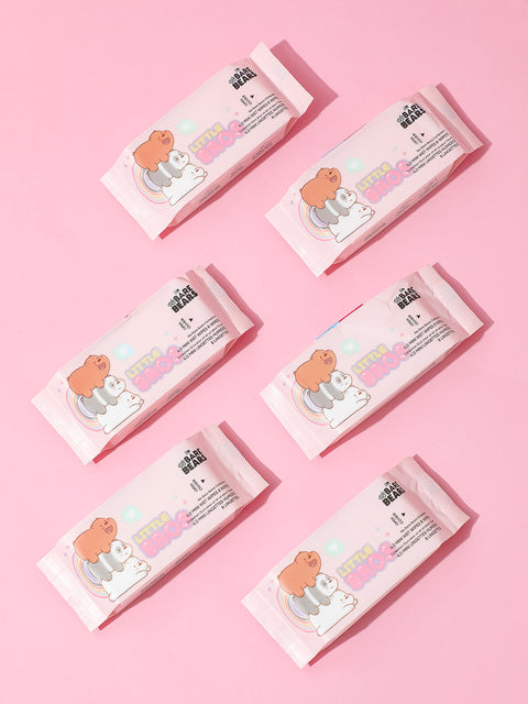 We Bare Bears Collection 4.0 Mini Wet Wipes (8 Wipes×8 Packs)