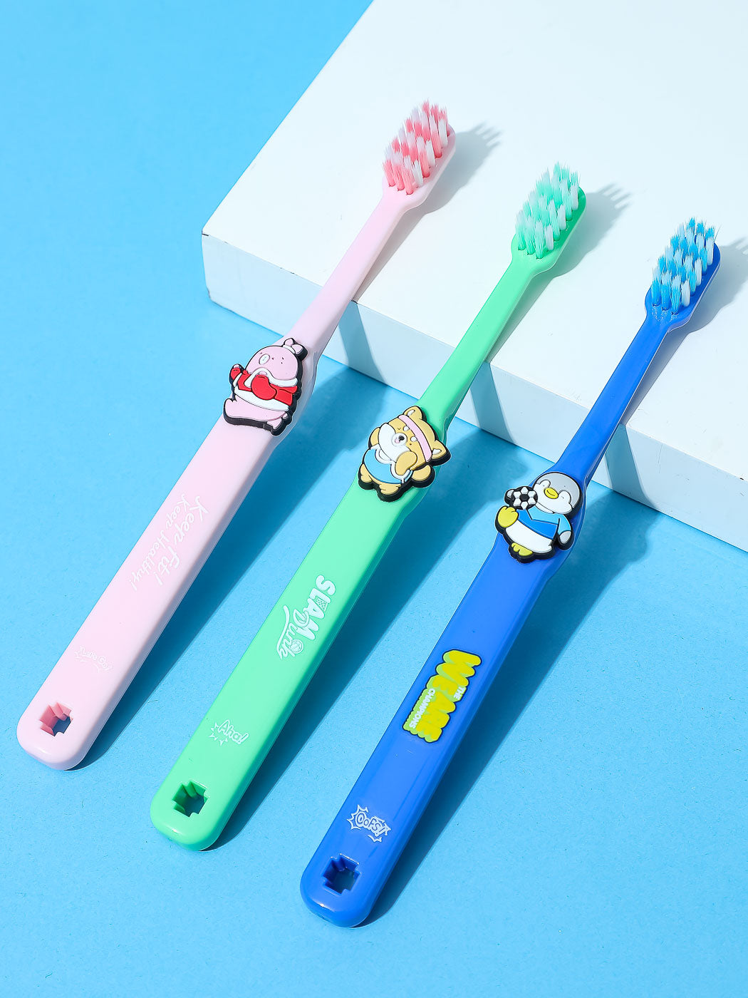 Mini Family Sports Lovely Toothbrushes for Kids (3 pcs)