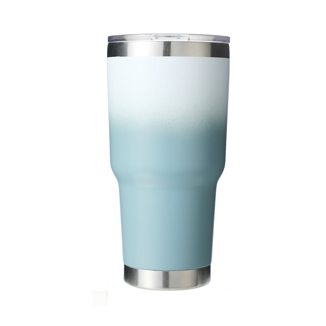 Gradient Color Steel Tumbler for Car - 900mL (Blue)