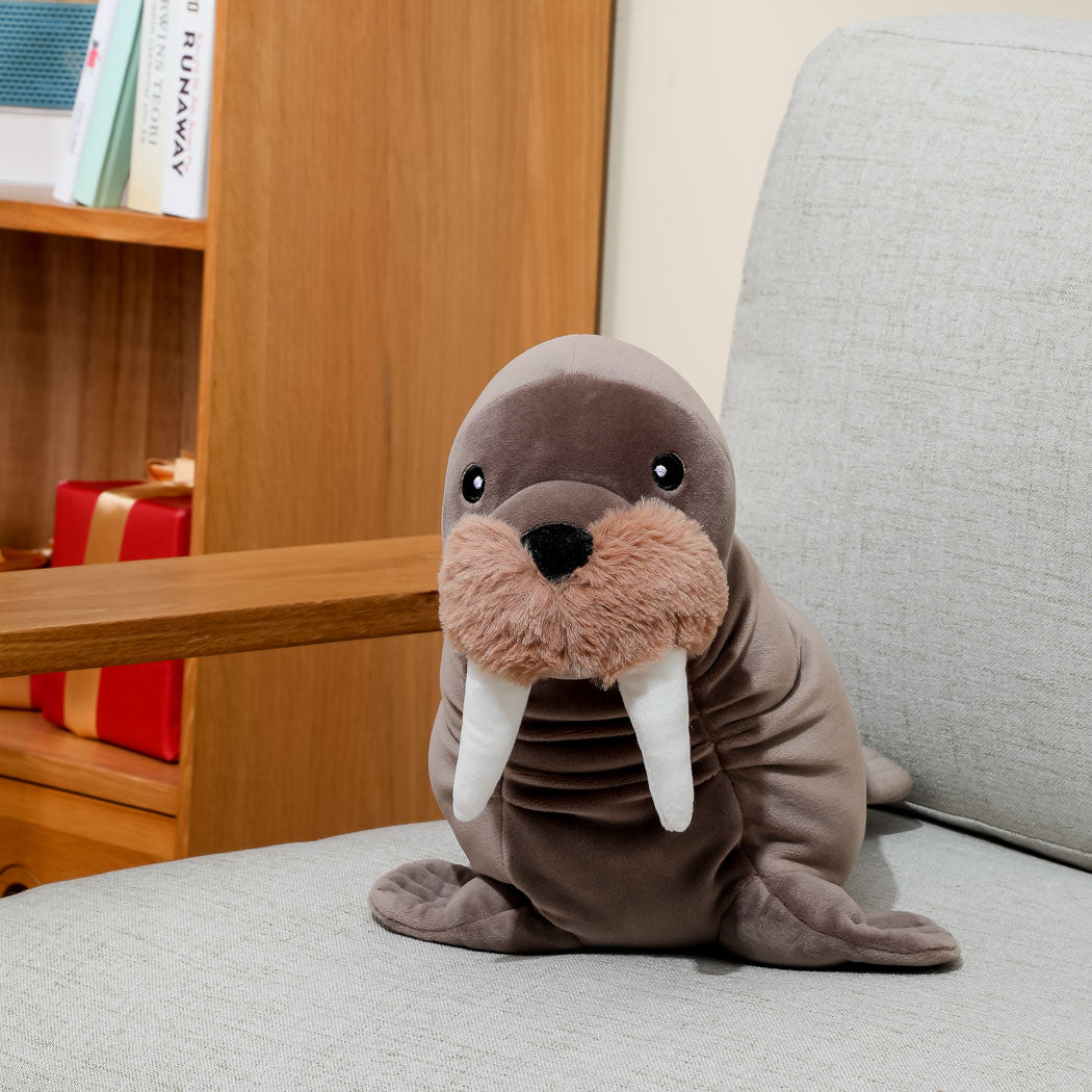 Ocean Series 3.0 17in. Taupe Brown Walrus Plush Toy