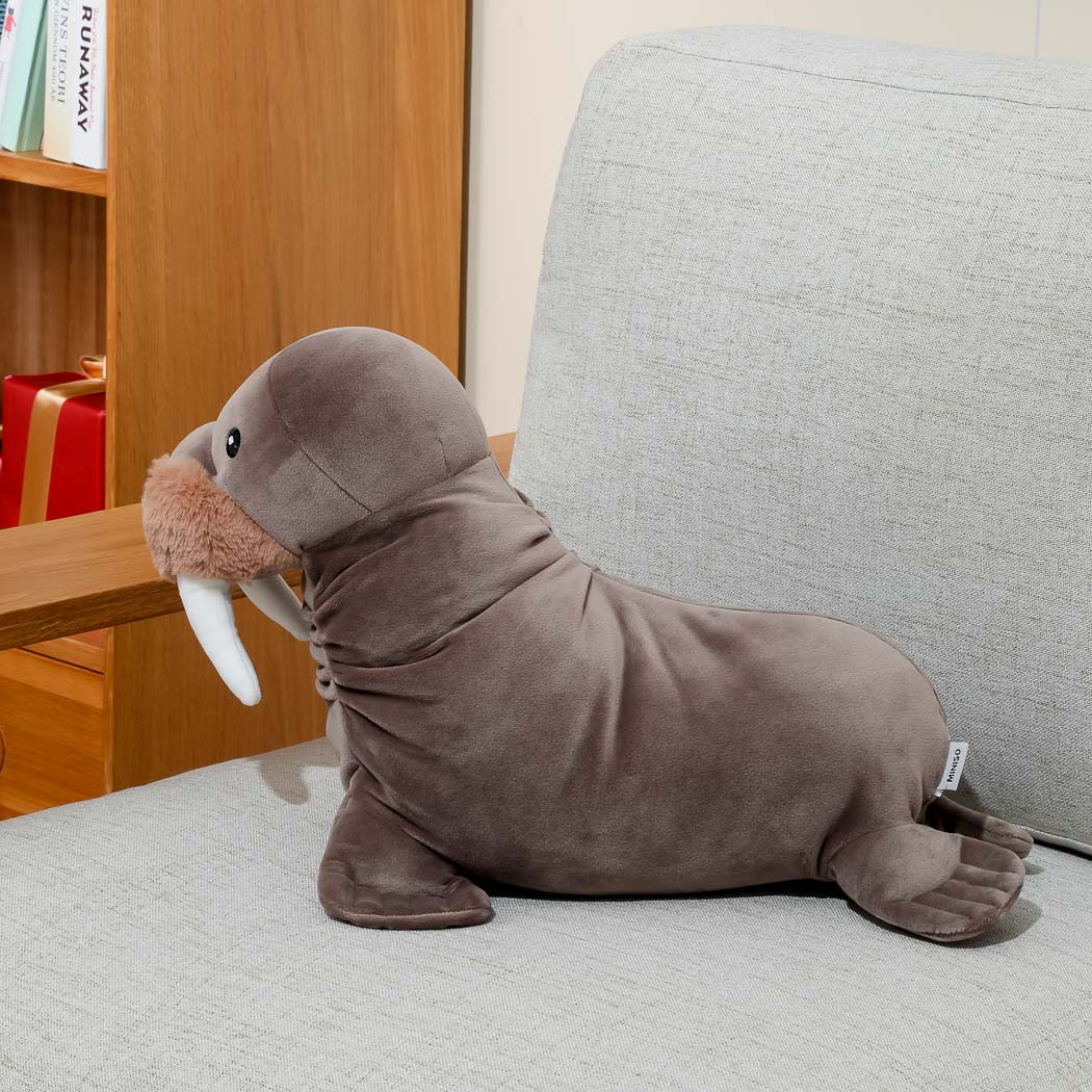 Ocean Series 3.0 17in. Taupe Brown Walrus Plush Toy
